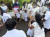 Twinkle Stars AMI Montessori Panadura, Montessori Sri Lanka, Nursery Pre school Panadura Sri Lanka, Poson Celebration in Montessori,  A.M.I. montessori in sri lanka