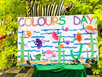 Twinkle Stars AMI Montessori Panadura, Montessori Sri Lanka, Nursery Pre school Panadura Sri Lanka, Colours Day at montessori,  A.M.I. montessori in sri lanka