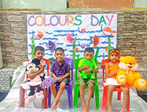 Twinkle Stars AMI Montessori Panadura, Montessori Sri Lanka, Nursery Pre school Panadura Sri Lanka, Colours Day at montessori,  A.M.I. montessori in sri lanka