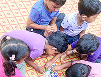 Twinkle Stars AMI Montessori Panadura, Montessori Sri Lanka, Nursery Pre school Panadura Sri Lanka, Colours Day at montessori,  A.M.I. montessori in sri lanka