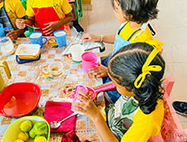 Twinkle Stars AMI Montessori Panadura, Montessori Sri Lanka, Nursery Pre school Panadura Sri Lanka, How to make a lime juice at montessori,  A.M.I. montessori in sri lanka