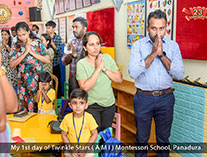 Twinkle Stars AMI Montessori Panadura, Montessori Sri Lanka, Nursery Pre school Panadura Sri Lanka, First Day at montessori at montessori,  A.M.I. montessori in sri lanka