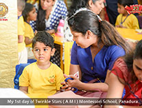 Twinkle Stars AMI Montessori Panadura, Montessori Sri Lanka, Nursery Pre school Panadura Sri Lanka, First Day at montessori at montessori,  A.M.I. montessori in sri lanka