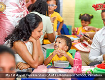 Twinkle Stars AMI Montessori Panadura, Montessori Sri Lanka, Nursery Pre school Panadura Sri Lanka, First Day at montessori at montessori,  A.M.I. montessori in sri lanka