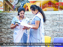 Twinkle Stars AMI Montessori Panadura, Montessori Sri Lanka, Nursery Pre school Panadura Sri Lanka, First Day at montessori at montessori,  A.M.I. montessori in sri lanka