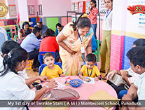 Twinkle Stars AMI Montessori Panadura, Montessori Sri Lanka, Nursery Pre school Panadura Sri Lanka, First Day at montessori at montessori,  A.M.I. montessori in sri lanka