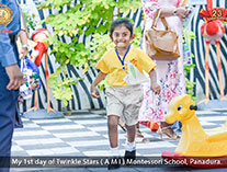 Twinkle Stars AMI Montessori Panadura, Montessori Sri Lanka, Nursery Pre school Panadura Sri Lanka, First Day at montessori at montessori,  A.M.I. montessori in sri lanka