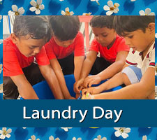 Laundry day at Montessori