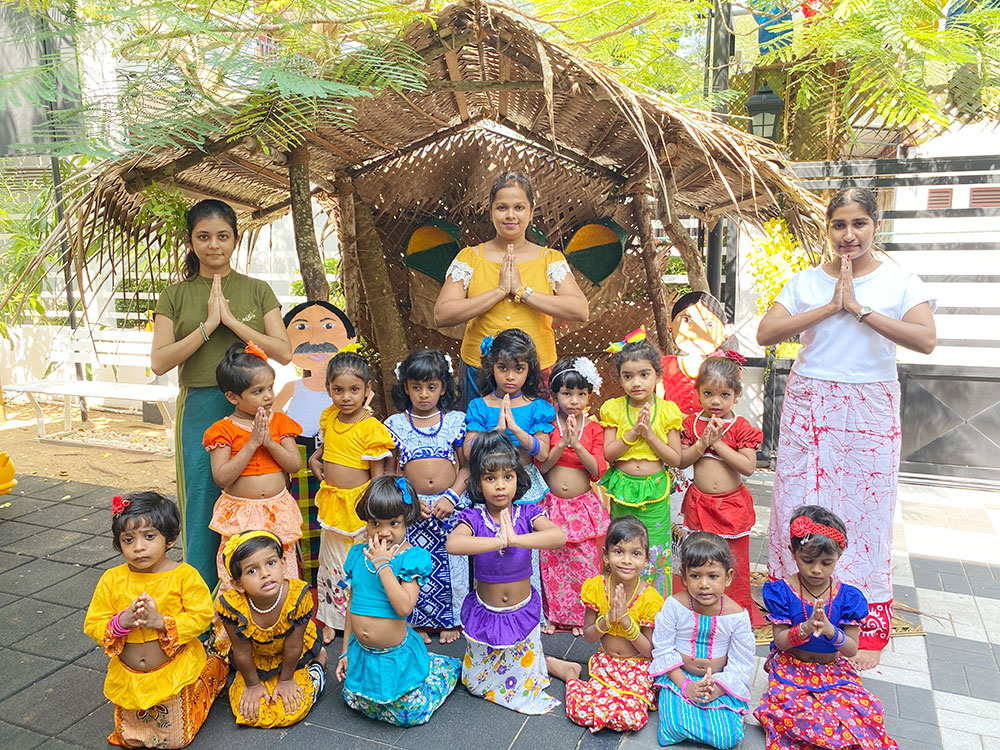 Twinkle Stars AMI Montessori Panadura, Montessori Sri Lanka, Nursery Pre school Panadura Sri Lanka, Avurudu celebration in Montessori, nursery and Kindergarten activities, A.M.I. montessori in sri lanka, Early Learning and child care centre