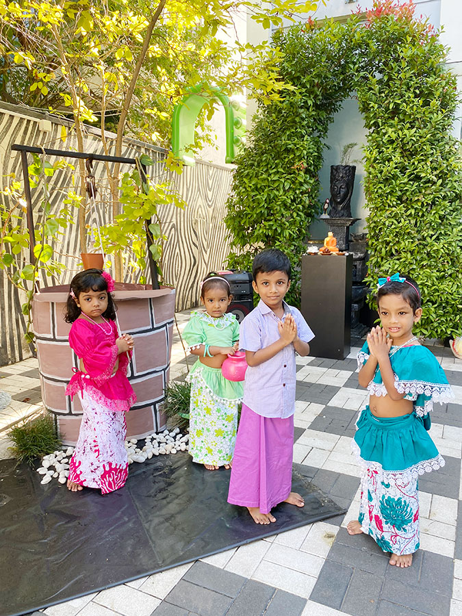 Twinkle Stars AMI Montessori Panadura, Montessori Sri Lanka, Nursery Pre school Panadura Sri Lanka, Avurudu celebration in Montessori, nursery and Kindergarten activities, A.M.I. montessori in sri lanka, Early Learning and child care centre
