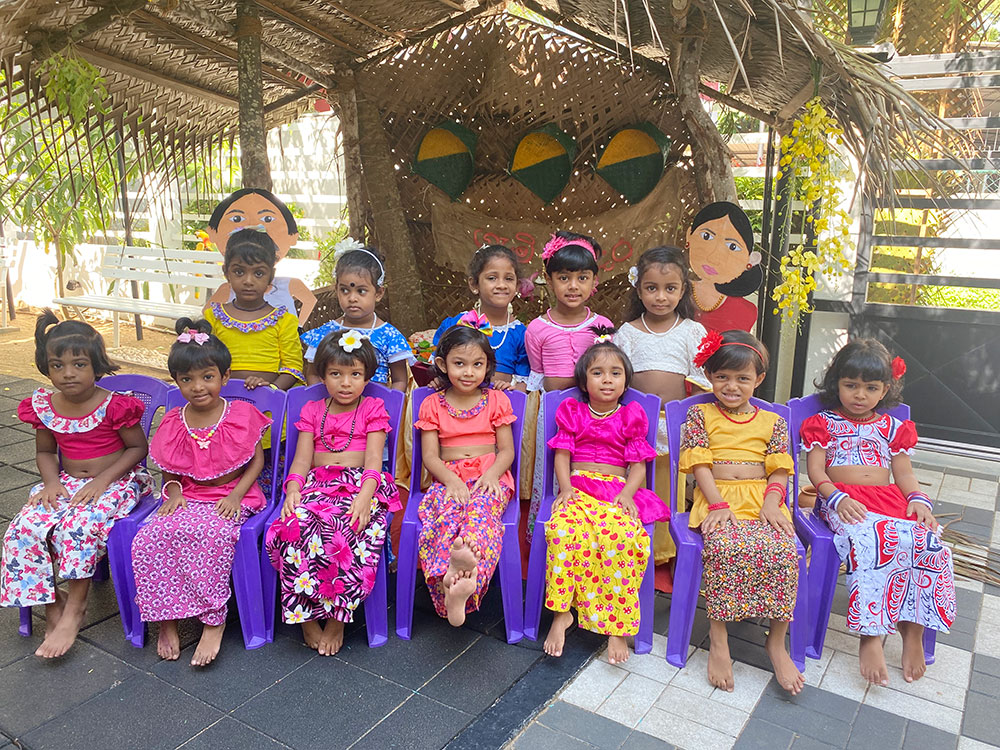 Twinkle Stars AMI Montessori Panadura, Montessori Sri Lanka, Nursery Pre school Panadura Sri Lanka, Avurudu celebration in Montessori, nursery and Kindergarten activities, A.M.I. montessori in sri lanka, Early Learning and child care centre