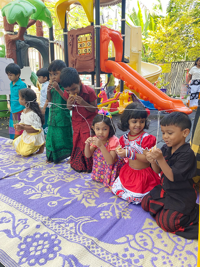 Twinkle Stars AMI Montessori Panadura, Montessori Sri Lanka, Nursery Pre school Panadura Sri Lanka, Avurudu celebration in Montessori, nursery and Kindergarten activities, A.M.I. montessori in sri lanka, Early Learning and child care centre