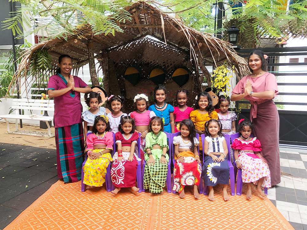Twinkle Stars AMI Montessori Panadura, Montessori Sri Lanka, Nursery Pre school Panadura Sri Lanka, Avurudu celebration in Montessori, nursery and Kindergarten activities, A.M.I. montessori in sri lanka, Early Learning and child care centre