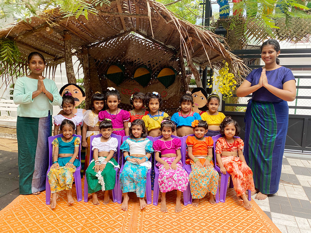 Twinkle Stars AMI Montessori Panadura, Montessori Sri Lanka, Nursery Pre school Panadura Sri Lanka, Avurudu celebration in Montessori, nursery and Kindergarten activities, A.M.I. montessori in sri lanka, Early Learning and child care centre