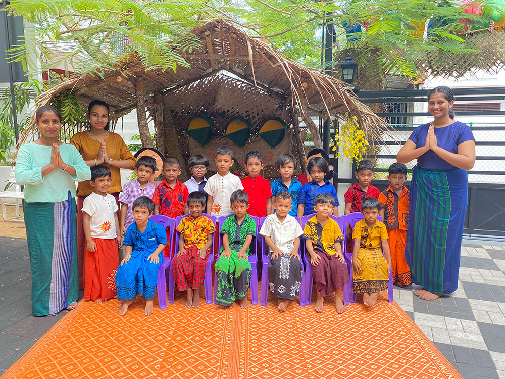 Twinkle Stars AMI Montessori Panadura, Montessori Sri Lanka, Nursery Pre school Panadura Sri Lanka, Avurudu celebration in Montessori, nursery and Kindergarten activities, A.M.I. montessori in sri lanka, Early Learning and child care centre