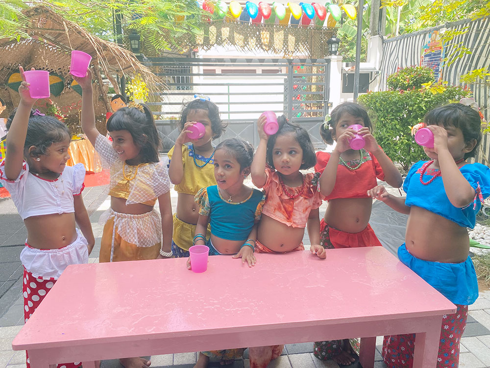 Twinkle Stars AMI Montessori Panadura, Montessori Sri Lanka, Nursery Pre school Panadura Sri Lanka, Avurudu celebration in Montessori, nursery and Kindergarten activities, A.M.I. montessori in sri lanka, Early Learning and child care centre
