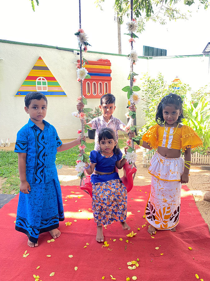 Twinkle Stars AMI Montessori Panadura, Montessori Sri Lanka, Nursery Pre school Panadura Sri Lanka, Avurudu celebration in Montessori, nursery and Kindergarten activities, A.M.I. montessori in sri lanka, Early Learning and child care centre