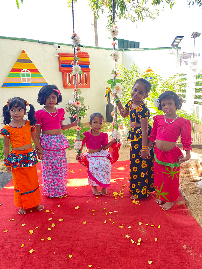 Twinkle Stars AMI Montessori Panadura, Montessori Sri Lanka, Nursery Pre school Panadura Sri Lanka, Avurudu celebration in Montessori, nursery and Kindergarten activities, A.M.I. montessori in sri lanka, Early Learning and child care centre