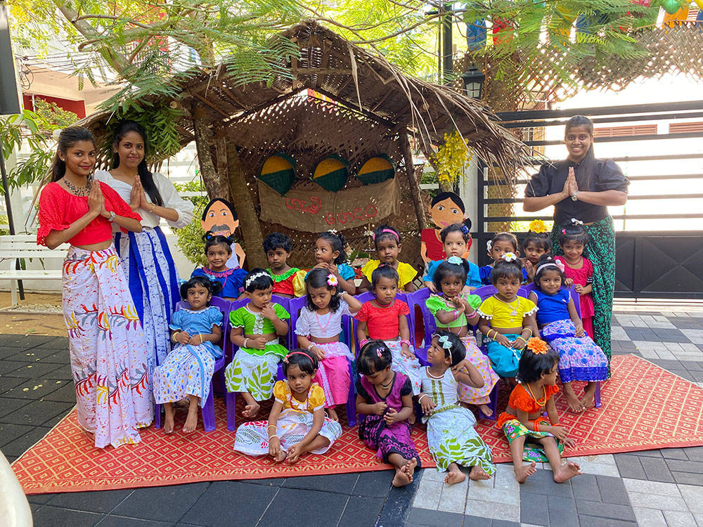 Twinkle Stars AMI Montessori Panadura, Montessori Sri Lanka, Nursery Pre school Panadura Sri Lanka, Avurudu celebration in Montessori, nursery and Kindergarten activities, A.M.I. montessori in sri lanka, Early Learning and child care centre