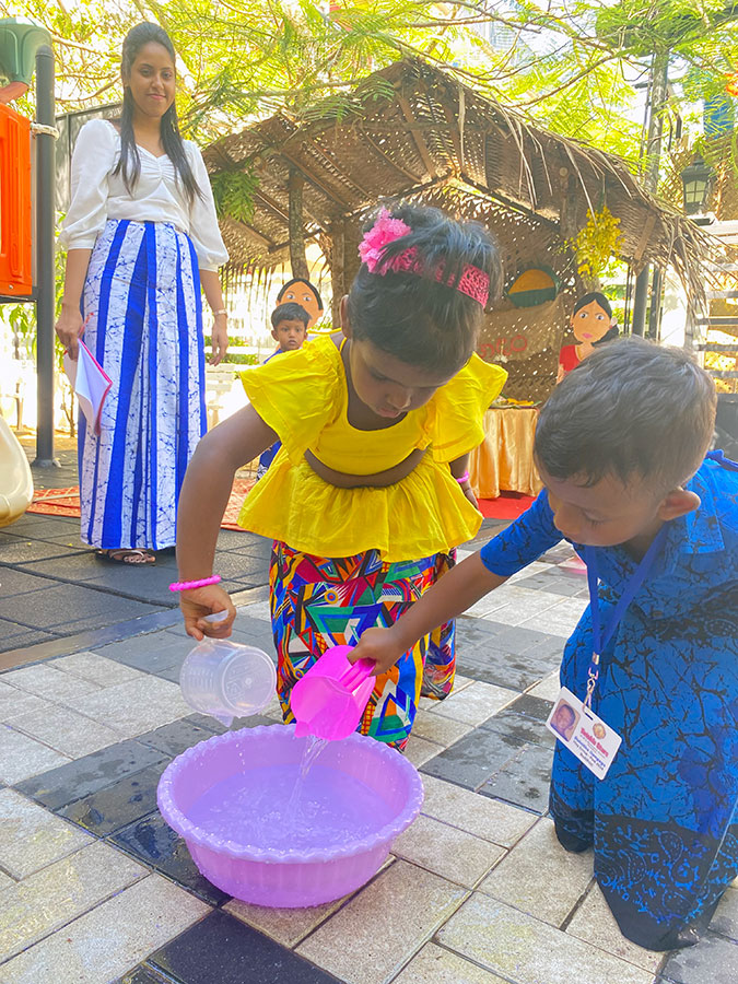 Twinkle Stars AMI Montessori Panadura, Montessori Sri Lanka, Nursery Pre school Panadura Sri Lanka, Avurudu celebration in Montessori, nursery and Kindergarten activities, A.M.I. montessori in sri lanka, Early Learning and child care centre