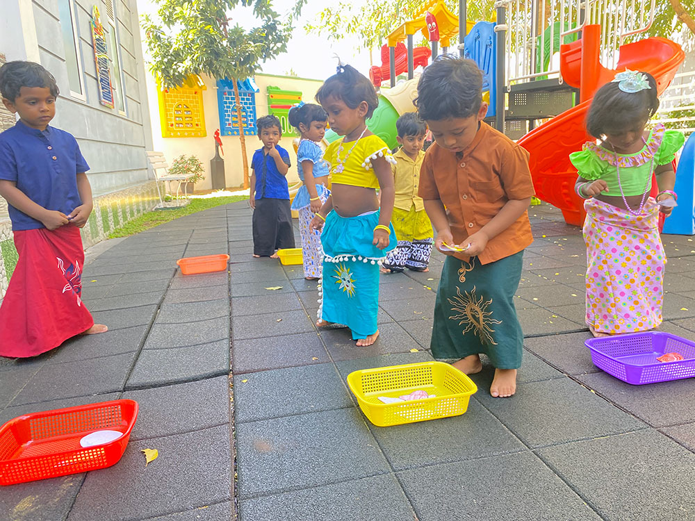 Twinkle Stars AMI Montessori Panadura, Montessori Sri Lanka, Nursery Pre school Panadura Sri Lanka, Avurudu celebration in Montessori, nursery and Kindergarten activities, A.M.I. montessori in sri lanka, Early Learning and child care centre