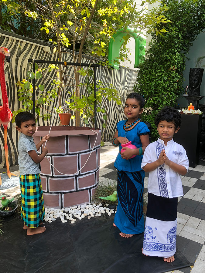 Twinkle Stars AMI Montessori Panadura, Montessori Sri Lanka, Nursery Pre school Panadura Sri Lanka, Avurudu celebration in Montessori, nursery and Kindergarten activities, A.M.I. montessori in sri lanka, Early Learning and child care centre