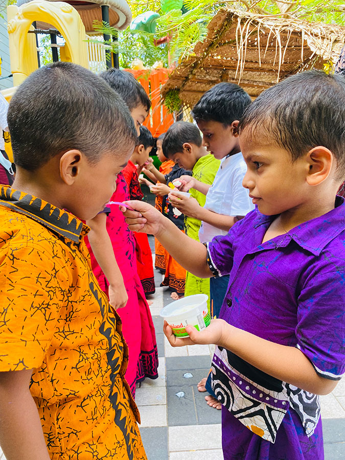 Twinkle Stars AMI Montessori Panadura, Montessori Sri Lanka, Nursery Pre school Panadura Sri Lanka, Avurudu celebration in Montessori, nursery and Kindergarten activities, A.M.I. montessori in sri lanka, Early Learning and child care centre