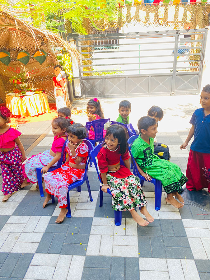 Twinkle Stars AMI Montessori Panadura, Montessori Sri Lanka, Nursery Pre school Panadura Sri Lanka, Avurudu celebration in Montessori, nursery and Kindergarten activities, A.M.I. montessori in sri lanka, Early Learning and child care centre