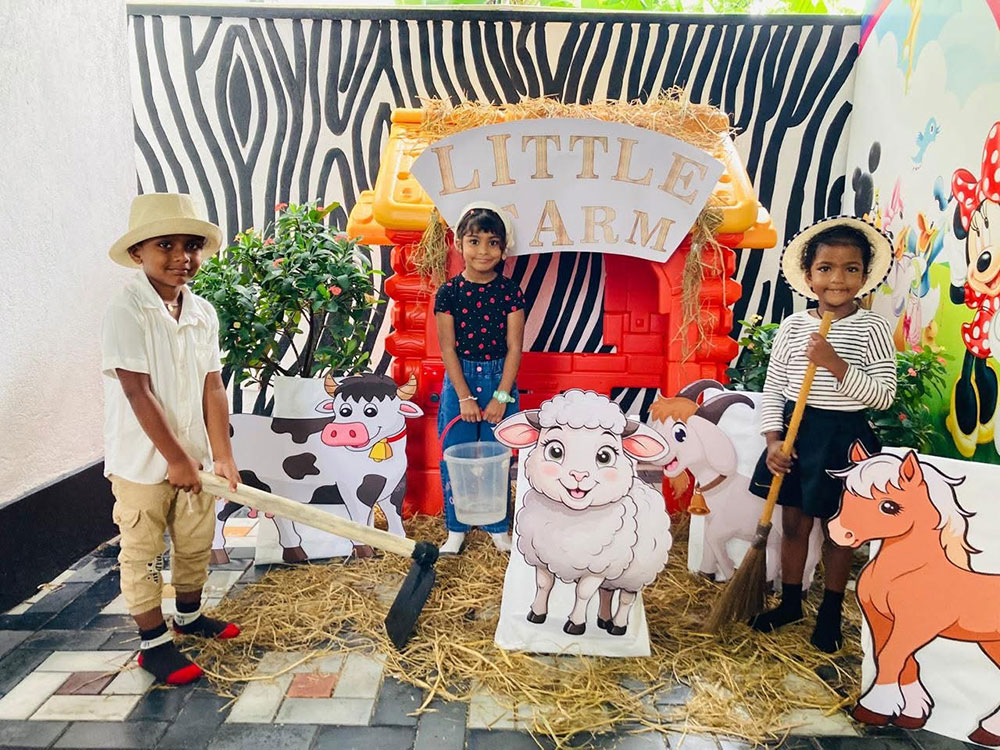 Twinkle Stars AMI Montessori Panadura, Montessori Sri Lanka, Nursery Pre school Panadura Sri Lanka, Farm Day in Montessori, nursery and Kindergarten activities, A.M.I. montessori in sri lanka, Early Learning and child care centre