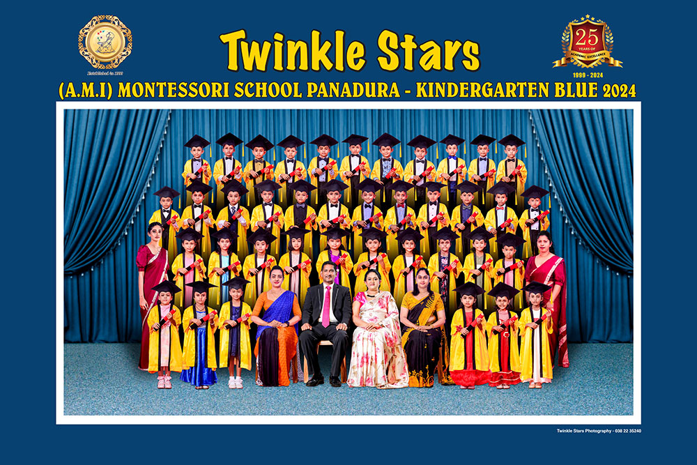 Twinkle Stars AMI Montessori Panadura, Montessori Sri Lanka, Nursery Pre school Panadura Sri Lanka, Graduation in Montessori, nursery and Kindergarten activities, A.M.I. montessori in sri lanka, Early Learning and child care centre