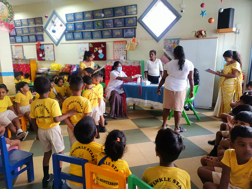 Twinkle Stars AMI Montessori Panadura, Montessori Sri Lanka, Nursery Pre school Panadura Sri Lanka, Oral health programme  in Montessori, nursery and Kindergarten activities, A.M.I. montessori in sri lanka, Early Learning and child care centre