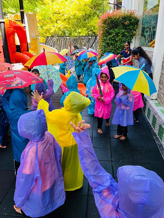 Twinkle Stars AMI Montessori Panadura, Montessori Sri Lanka, Nursery Pre school Panadura Sri Lanka, Rainy in Montessori, nursery and Kindergarten activities, A.M.I. montessori in sri lanka, Early Learning and child care centre