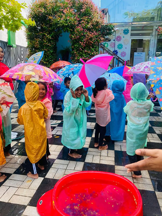 Twinkle Stars AMI Montessori Panadura, Montessori Sri Lanka, Nursery Pre school Panadura Sri Lanka, Rainy in Montessori, nursery and Kindergarten activities, A.M.I. montessori in sri lanka, Early Learning and child care centre