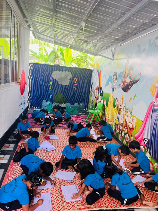 Twinkle Stars AMI Montessori Panadura, Montessori Sri Lanka, Nursery Pre school Panadura Sri Lanka, Rainy in Montessori, nursery and Kindergarten activities, A.M.I. montessori in sri lanka, Early Learning and child care centre