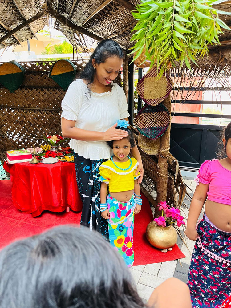 Twinkle Stars AMI Montessori Panadura, Montessori Sri Lanka, Nursery Pre school Panadura Sri Lanka, Sinhala & Tamil Avurudu festival in Montessori, nursery and Kindergarten activities, A.M.I. montessori in sri lanka, Early Learning and child care centre