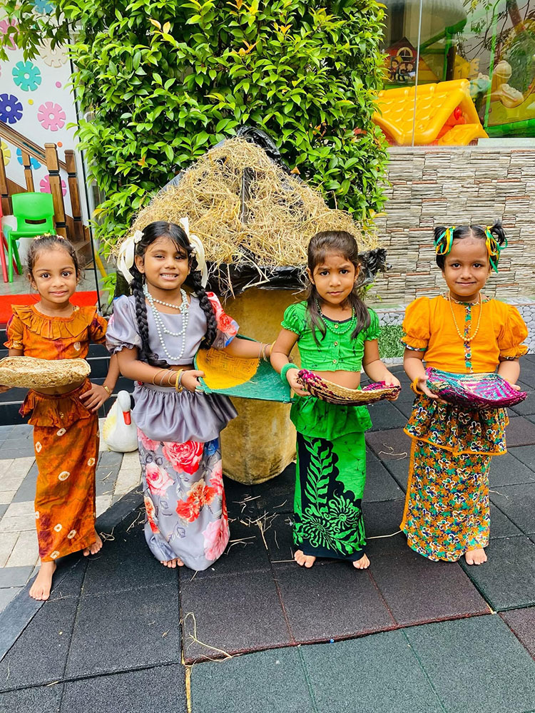 Twinkle Stars AMI Montessori Panadura, Montessori Sri Lanka, Nursery Pre school Panadura Sri Lanka, Sinhala & Tamil Avurudu festival in Montessori, nursery and Kindergarten activities, A.M.I. montessori in sri lanka, Early Learning and child care centre
