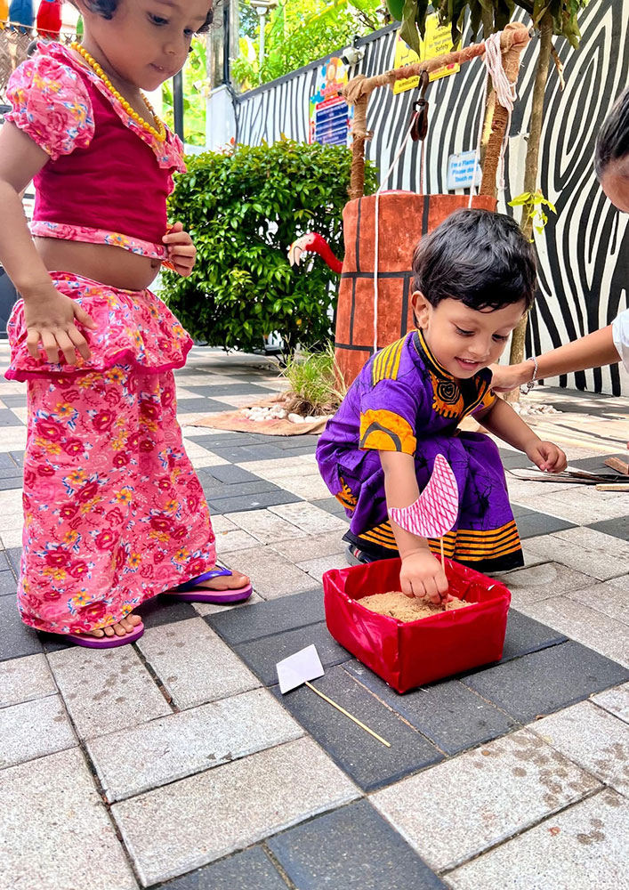 Twinkle Stars AMI Montessori Panadura, Montessori Sri Lanka, Nursery Pre school Panadura Sri Lanka, Sinhala & Tamil Avurudu festival in Montessori, nursery and Kindergarten activities, A.M.I. montessori in sri lanka, Early Learning and child care centre