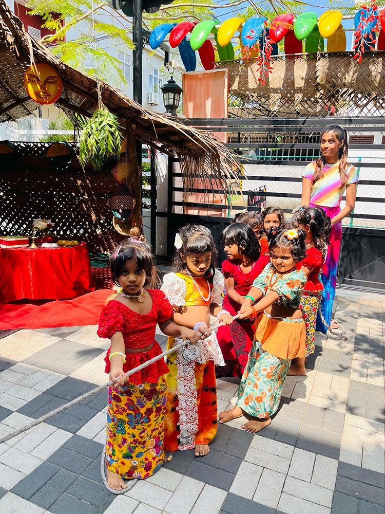 Twinkle Stars AMI Montessori Panadura, Montessori Sri Lanka, Nursery Pre school Panadura Sri Lanka, Sinhala & Tamil Avurudu festival in Montessori, nursery and Kindergarten activities, A.M.I. montessori in sri lanka, Early Learning and child care centre