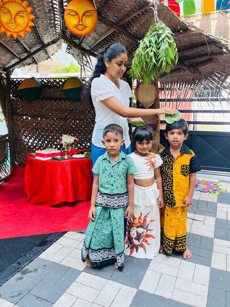 Twinkle Stars AMI Montessori Panadura, Montessori Sri Lanka, Nursery Pre school Panadura Sri Lanka, Sinhala & Tamil Avurudu festival in Montessori, nursery and Kindergarten activities, A.M.I. montessori in sri lanka, Early Learning and child care centre