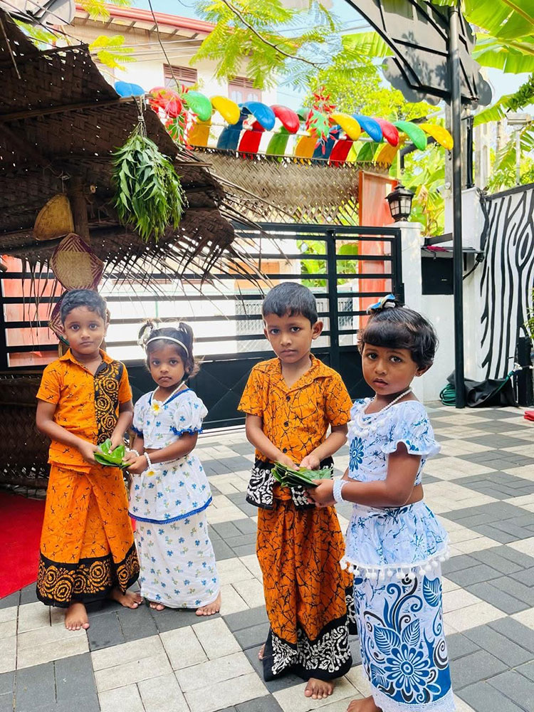 Twinkle Stars AMI Montessori Panadura, Montessori Sri Lanka, Nursery Pre school Panadura Sri Lanka, Sinhala & Tamil Avurudu festival in Montessori, nursery and Kindergarten activities, A.M.I. montessori in sri lanka, Early Learning and child care centre