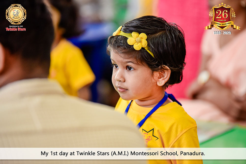 Twinkle Stars AMI Montessori Panadura, Montessori Sri Lanka, Nursery Pre school Panadura Sri Lanka, First Day in Montessori, nursery and Kindergarten activities, A.M.I. montessori in sri lanka, Early Learning and child care centre