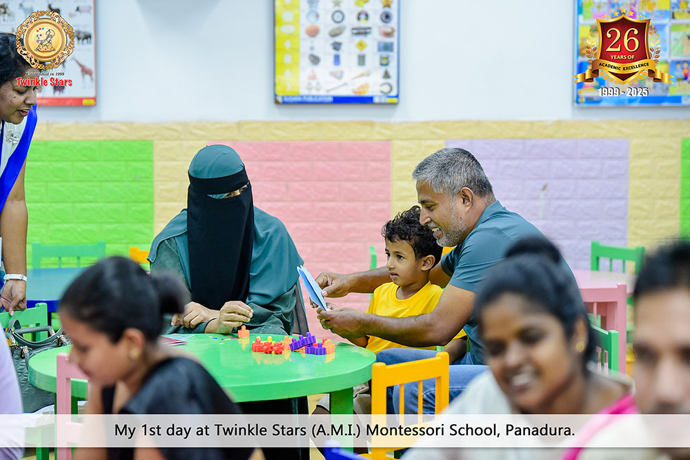 Twinkle Stars AMI Montessori Panadura, Montessori Sri Lanka, Nursery Pre school Panadura Sri Lanka, First Day in Montessori, nursery and Kindergarten activities, A.M.I. montessori in sri lanka, Early Learning and child care centre