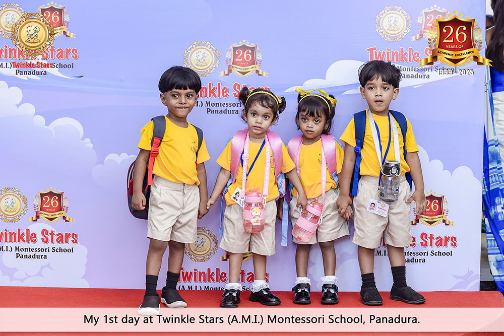 Twinkle Stars AMI Montessori Panadura, Montessori Sri Lanka, Nursery Pre school Panadura Sri Lanka, First Day in Montessori, nursery and Kindergarten activities, A.M.I. montessori in sri lanka, Early Learning and child care centre