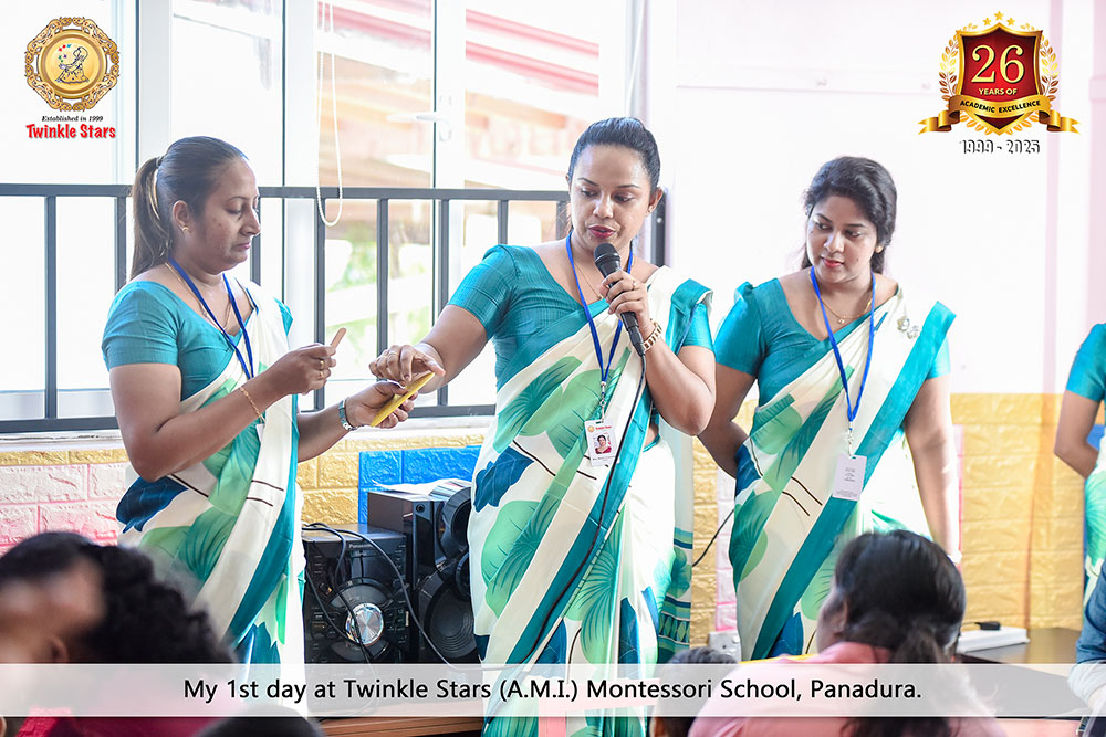 Twinkle Stars AMI Montessori Panadura, Montessori Sri Lanka, Nursery Pre school Panadura Sri Lanka, First Day in Montessori, nursery and Kindergarten activities, A.M.I. montessori in sri lanka, Early Learning and child care centre
