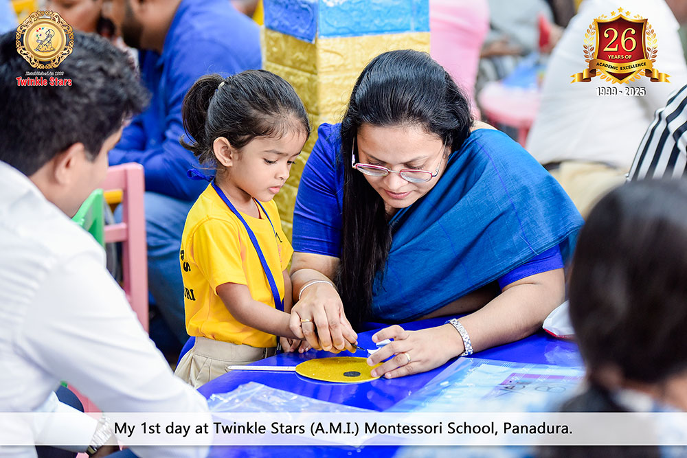 Twinkle Stars AMI Montessori Panadura, Montessori Sri Lanka, Nursery Pre school Panadura Sri Lanka, First Day in Montessori, nursery and Kindergarten activities, A.M.I. montessori in sri lanka, Early Learning and child care centre