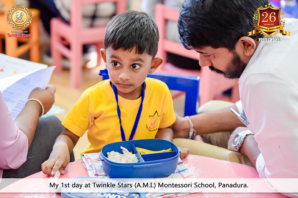 Twinkle Stars AMI Montessori Panadura, Montessori Sri Lanka, Nursery Pre school Panadura Sri Lanka, First Day in Montessori, nursery and Kindergarten activities, A.M.I. montessori in sri lanka, Early Learning and child care centre