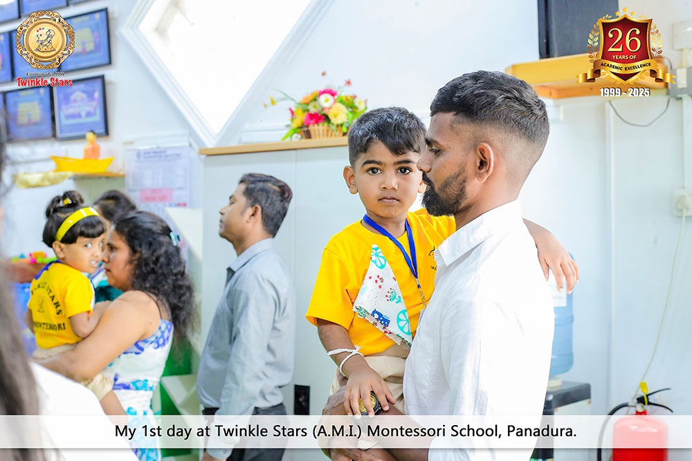 Twinkle Stars AMI Montessori Panadura, Montessori Sri Lanka, Nursery Pre school Panadura Sri Lanka, First Day in Montessori, nursery and Kindergarten activities, A.M.I. montessori in sri lanka, Early Learning and child care centre
